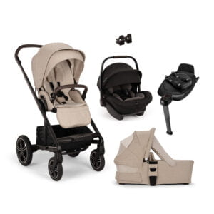 Nuna MIXX next + ARRA next Generation Travel System - Biscotti